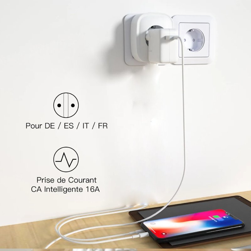 AVEL Prise intelligente WiFi avec commande vocale - مقبس طاقة ذكي (ويفي)