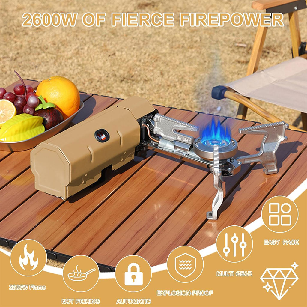 Réchaud de camping pliable Flamme Bleu Pour camping et randonnée – موقد تخييم بتصميم جديد