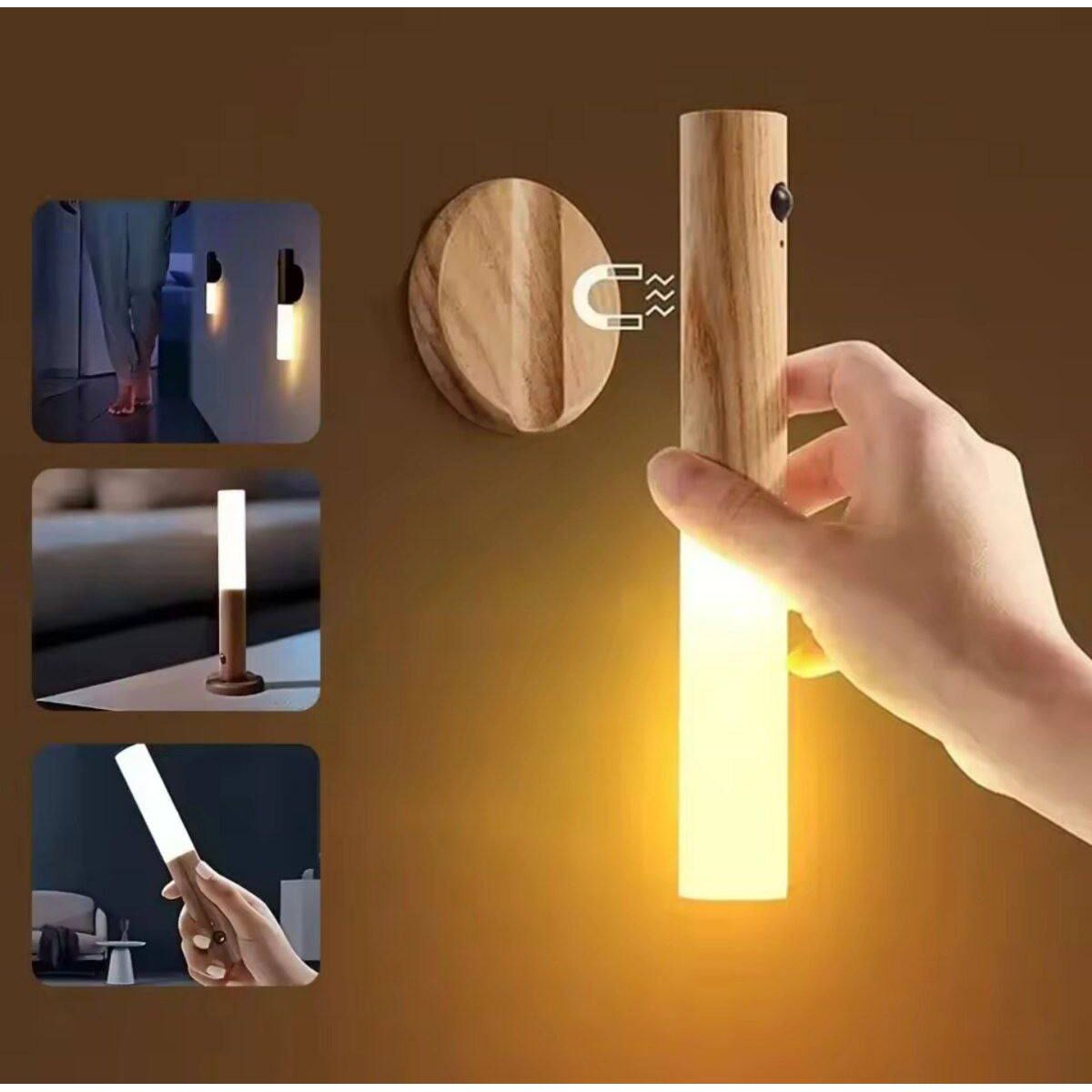 مصباح حائط لاسلكي مغناطيسي وقابل للإزالة قابل لإعادة الشحن Lampe Murale Sans Fil Rechargeable 3en1 Magnétique et Amovible