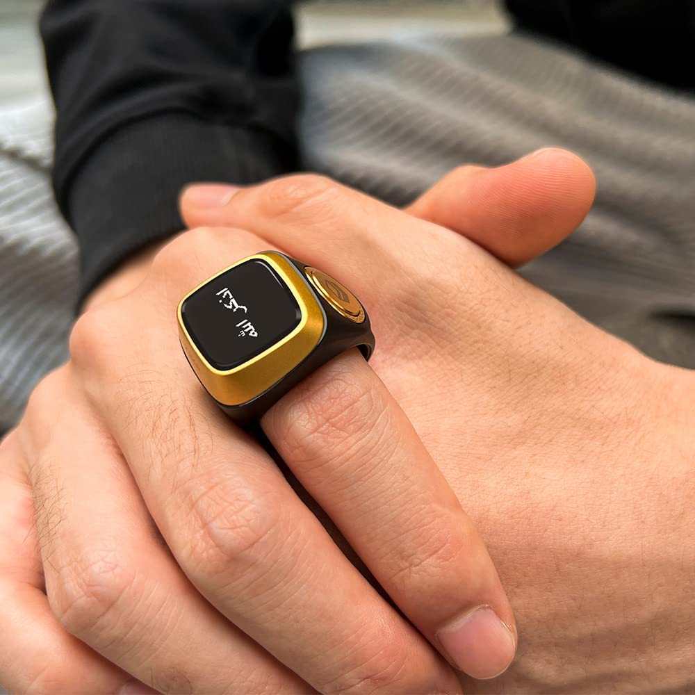 خاتم التسبيح الالكتروني الذكي IQIBLA يساعدك على التسبيح والتذكر بطريقة عملية وبسيطة -Electronic Ring Tasbih Counter [CLONE]