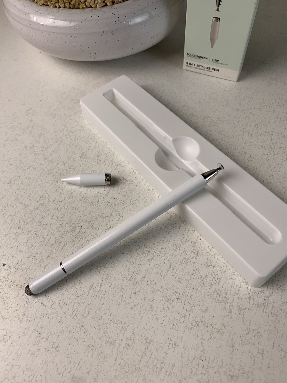 Stylet universel 3 en 1 pour tablette graphique et Téléphone Portable - القلم الذكي موافق للأجهزة اللوحية والهواتف