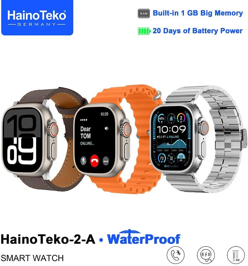 HainoTeko Ultra 2A 49MM – La Montre Intelligente Élégante et Polyvalente - ساعة ذكية أصلية