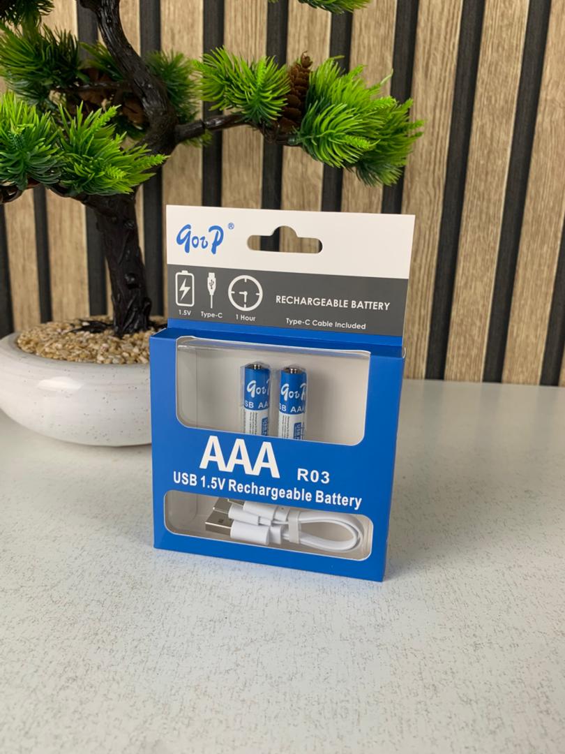 2 Pile Rechargeable Lithium-Ion Type-C 1.2V 800mA – بطاريةقابلة للشحن